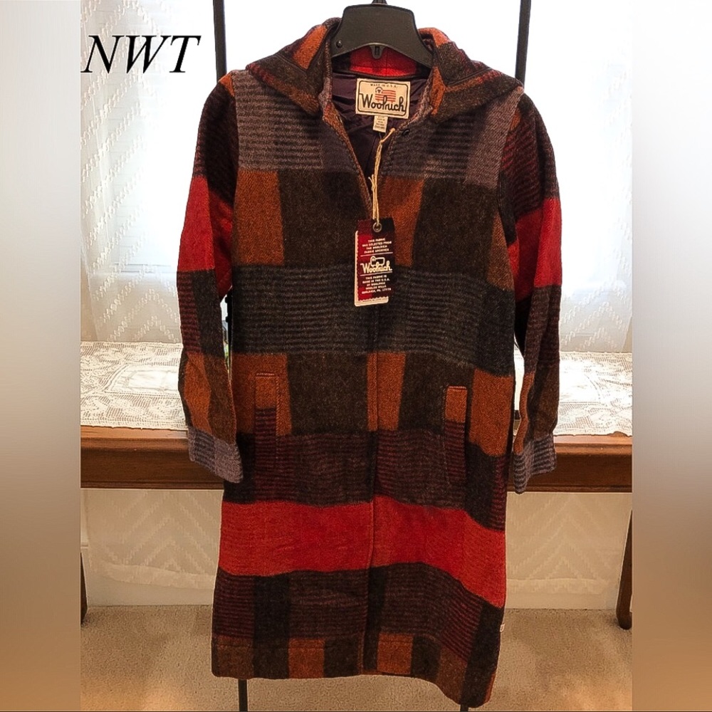 WOOLRICH DOBBY BLANKET COAT, NWT
